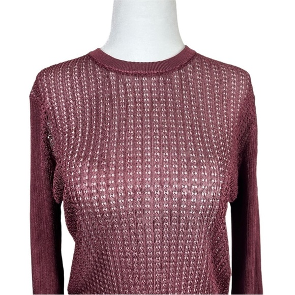 Free People H20 Crew Pullover Raw Garnet Size Medium - Picture 8 of 14